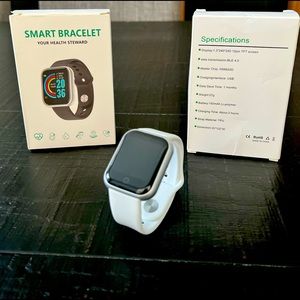 Fitness Smart Watch - white band